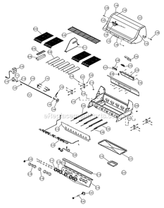 Page A Diagram and Parts List for BE65078-587  Blue Ember Grill